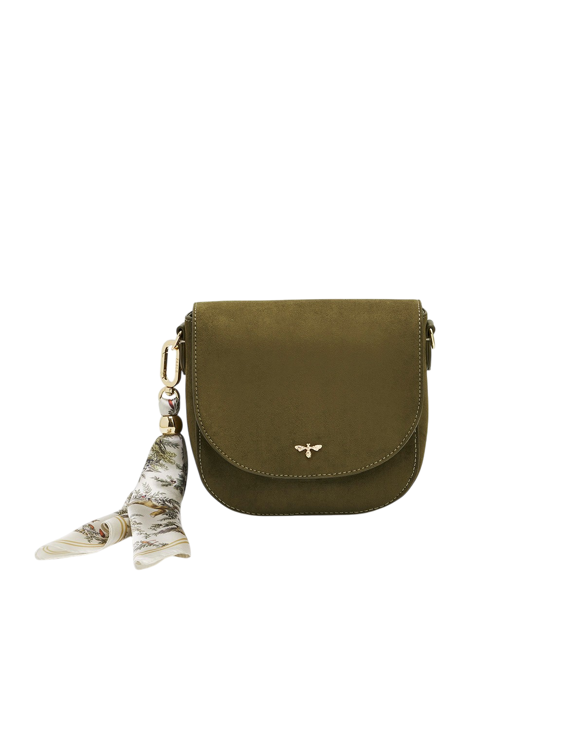 fable-england-beth-saddle-bag-khaki-faux-suede image 1