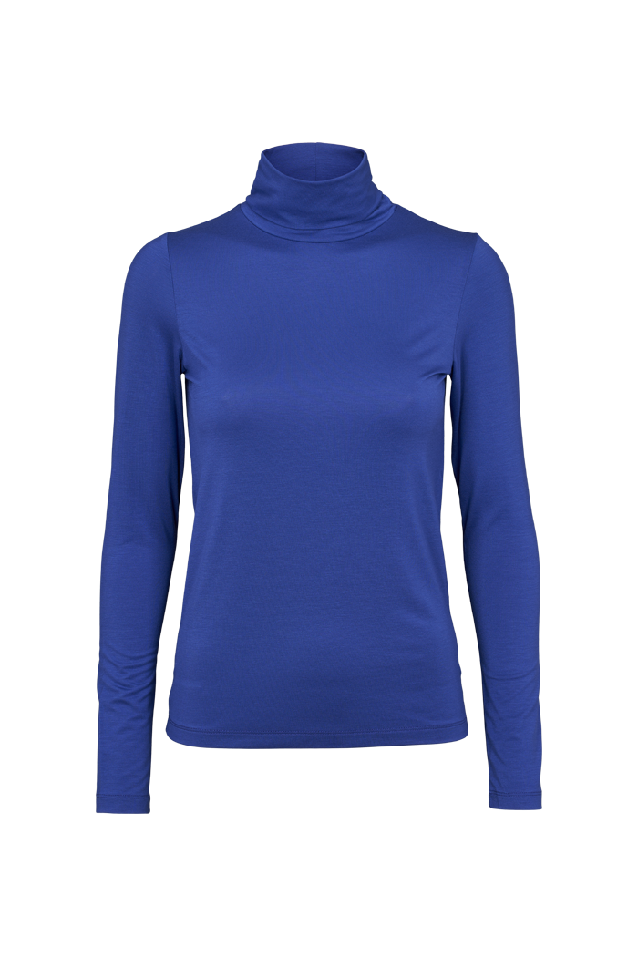 basic-apparel-joline-t-neck-rollkragenshirt-blau-tencel image 1