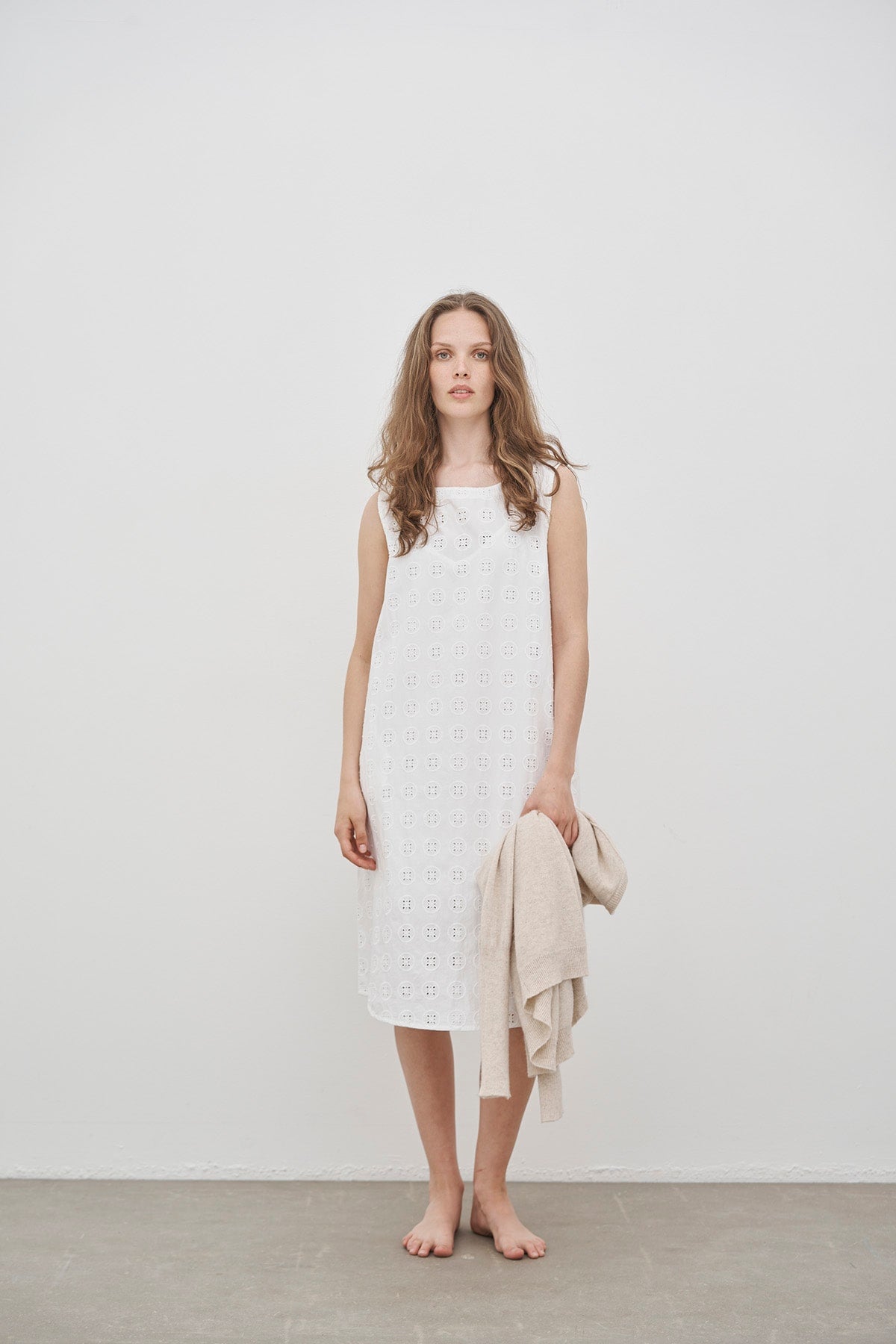 care-by-me-augusta-a-kleid-damen-wei-bio-baumwolle-spitze image 1