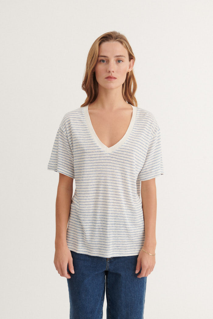 basic-apparel-ryda-ba123-11-t-shirt-quiet-harbor-leinen image 1
