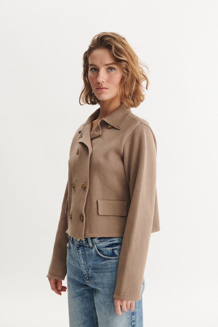 basic-apparel-mima-jacket-greige-bio-baumwolle image 2
