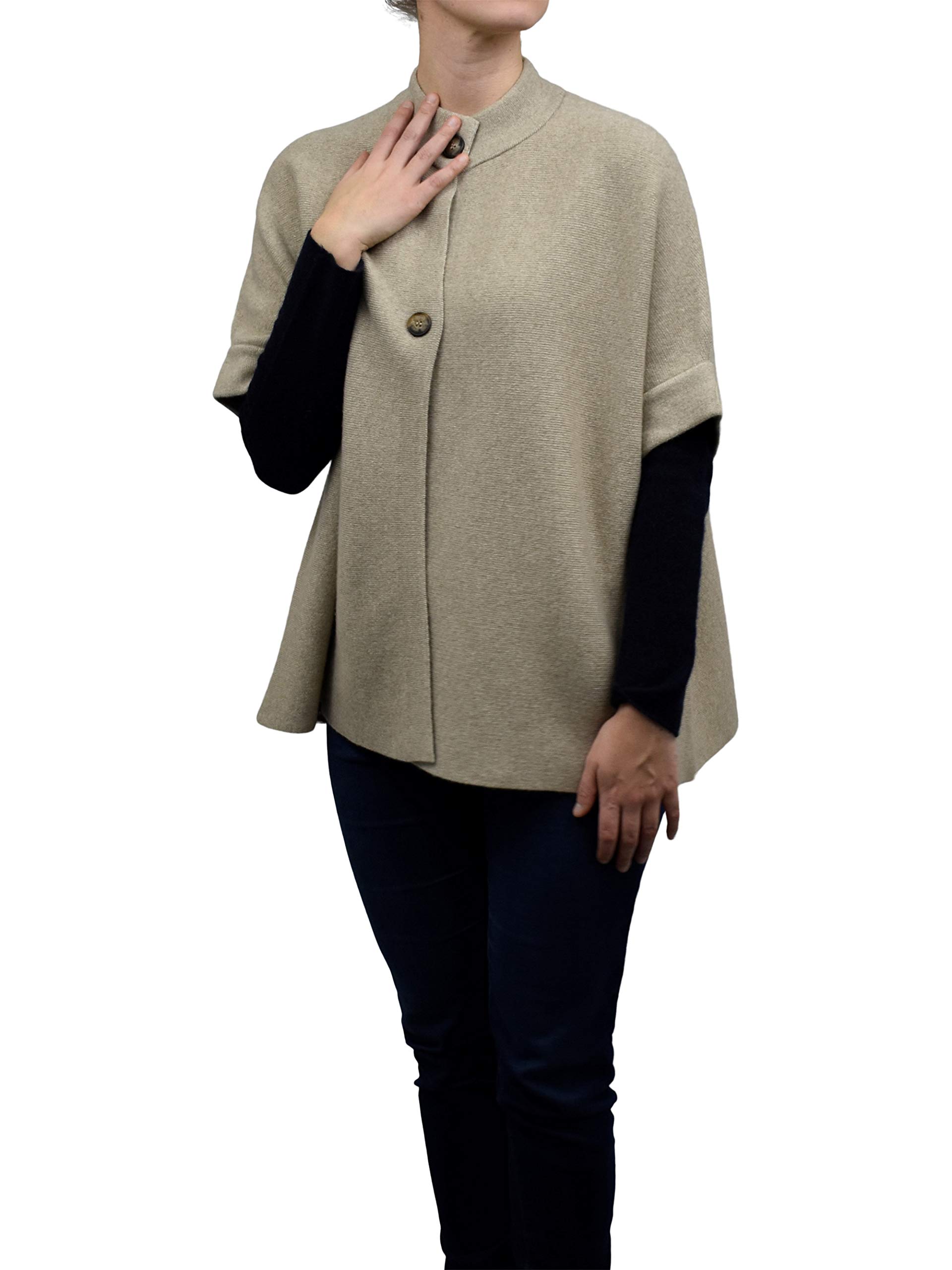 dalle-piane-cape-kaschmir-mischung-beige-damen image 2