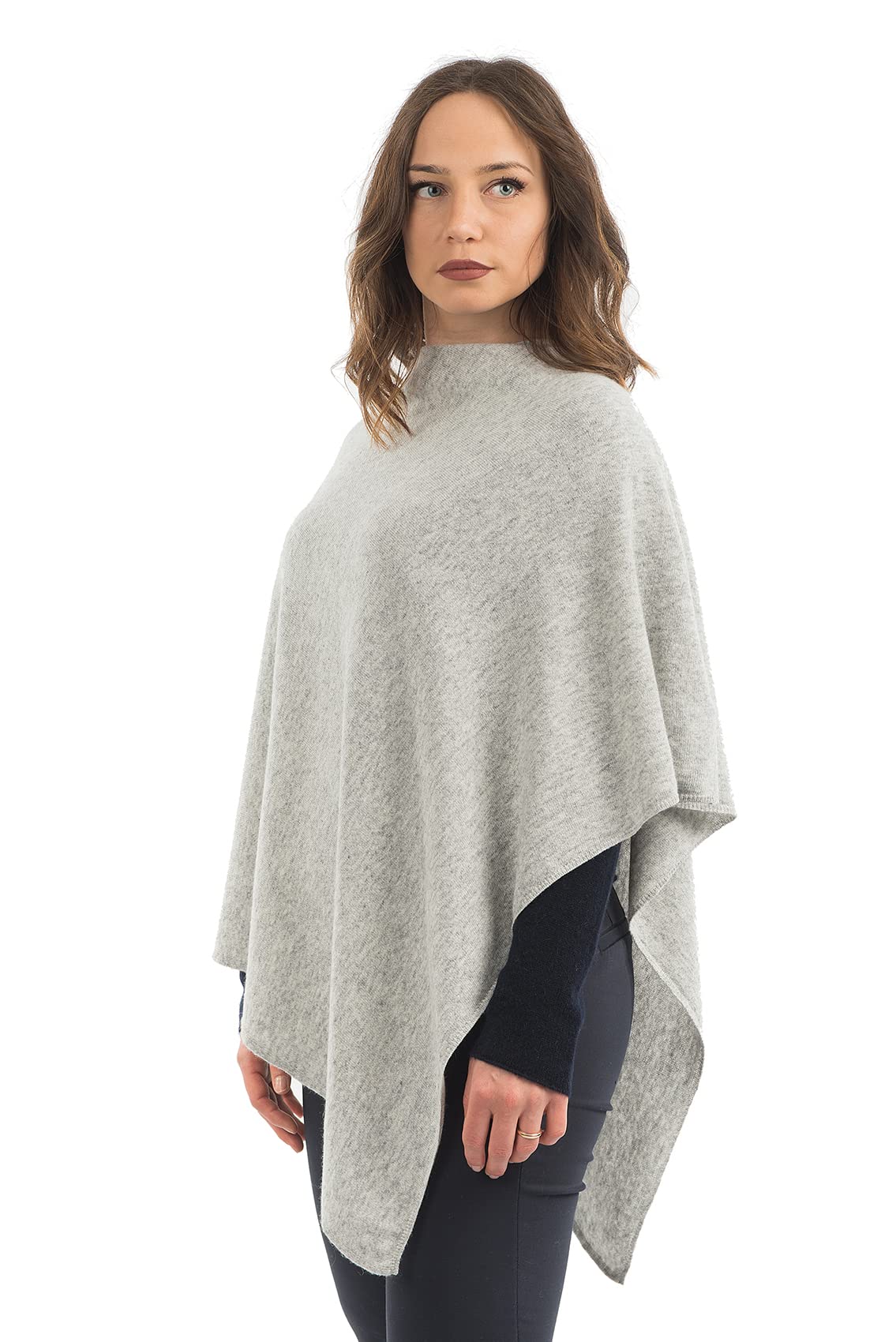 dalle-piane-poncho-kaschmir-mix-poncho-grau image 2