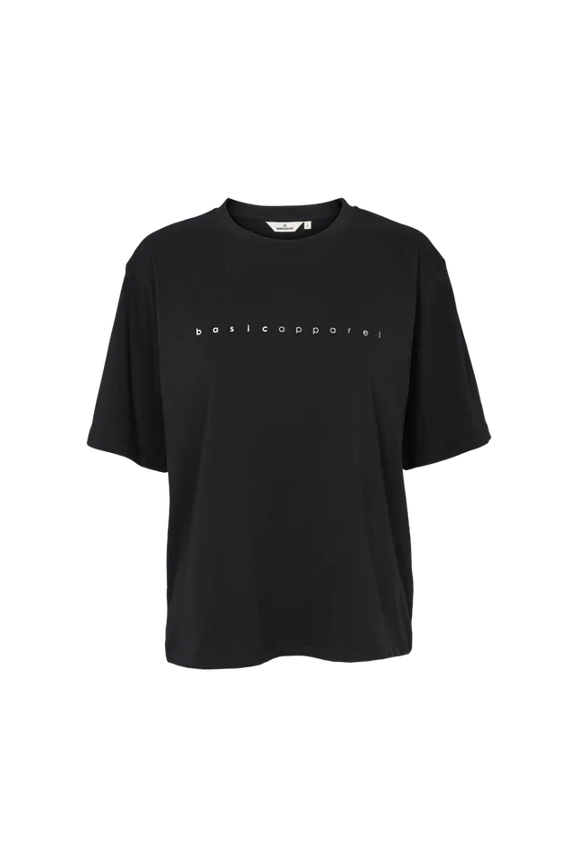 basic-apparel-raja-logo-tee-t-shirt-schwarz-bio image 1