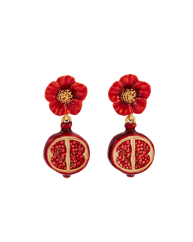 fable-england-blossom-granatapfel-ohrh-nger-gold-rot image 1