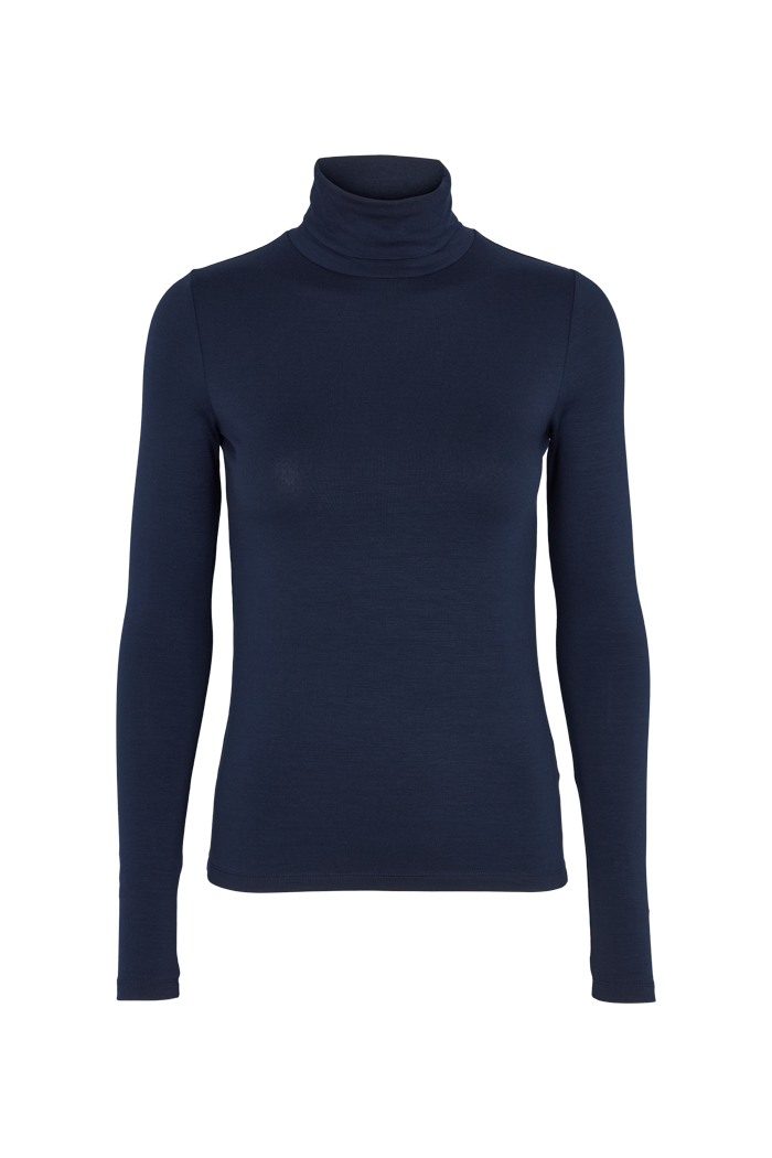 basic-apparel-joline-t-neck-shirt-navy-tencel image 5