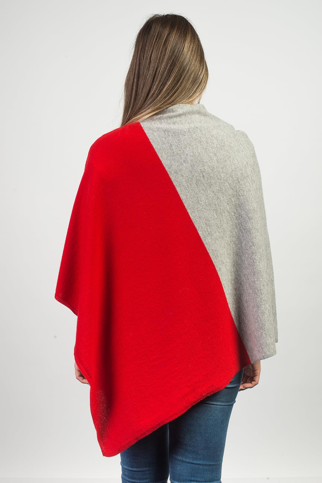 dalle-piane-poncho-bicolor-kaschmir-poncho-rot-100 image 3