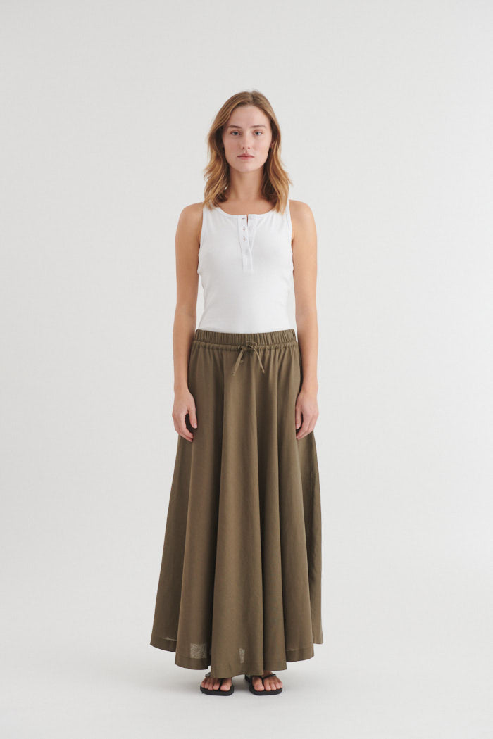 basic-apparel-carina-skirt-sea-turtle-maxirock-leinen-ecovero image 4