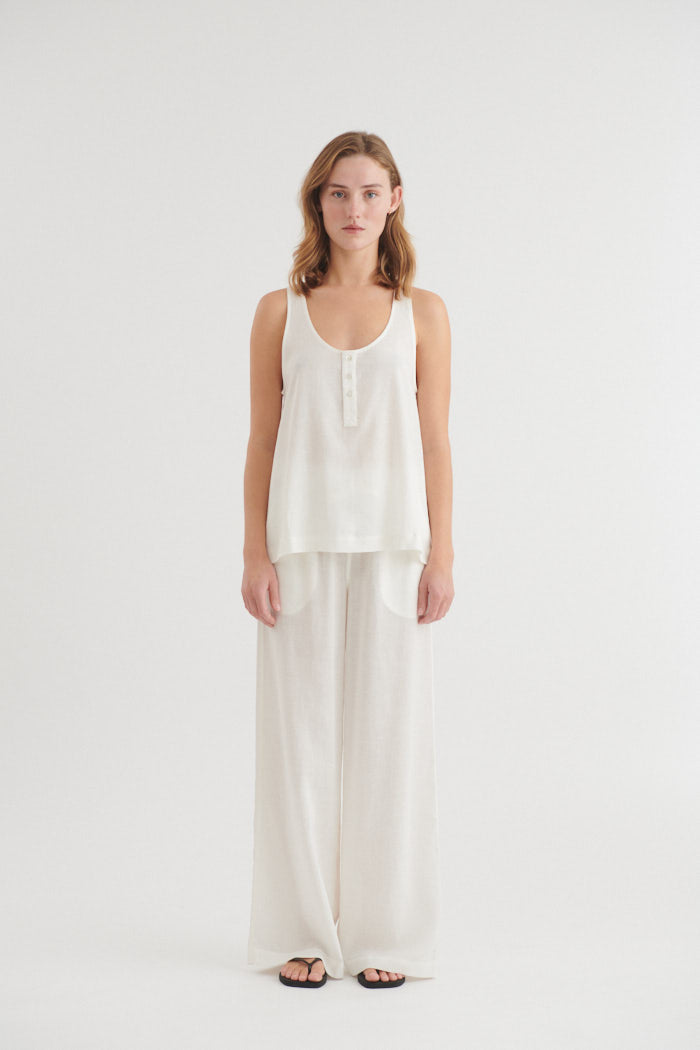 basic-apparel-carina-tank-top-damen-wei-leinen image 5