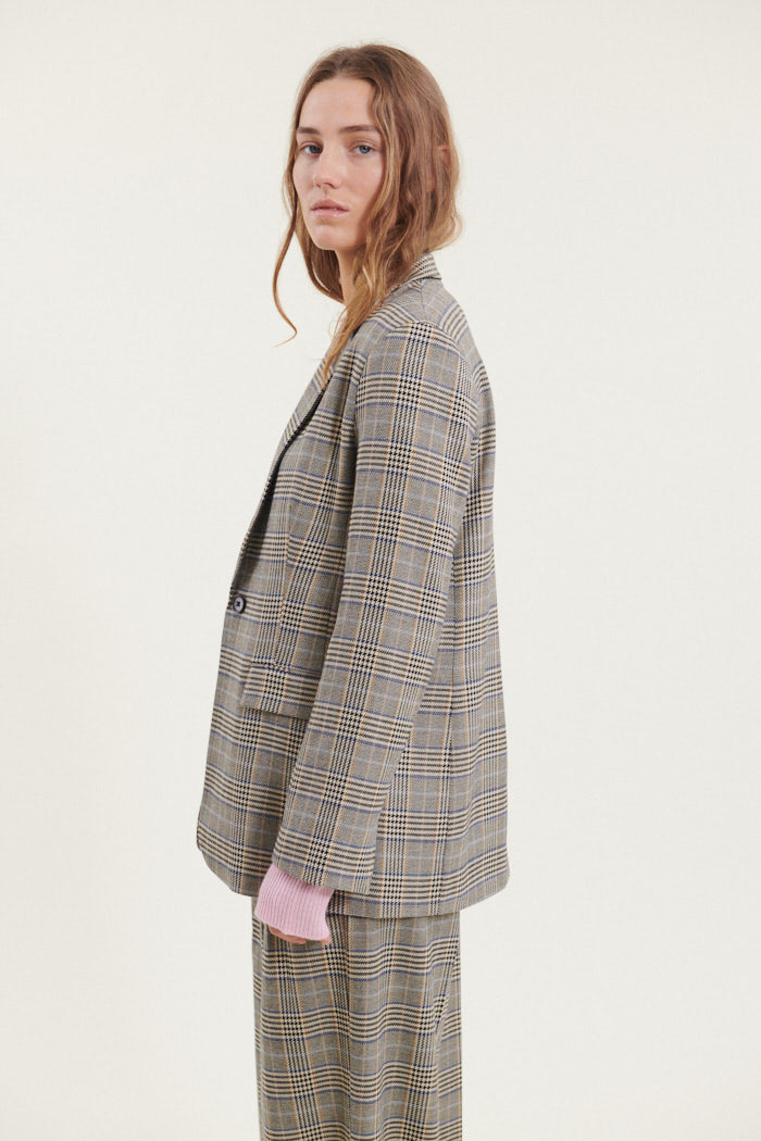 basic-apparel-marjorie-blazer-khaki-schwarz-gemustert image 2
