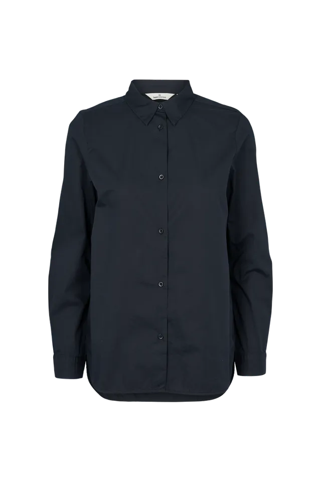 basic-apparel-vilde-classic-shirt-bluse-schwarz-bio-baumwolle image 1
