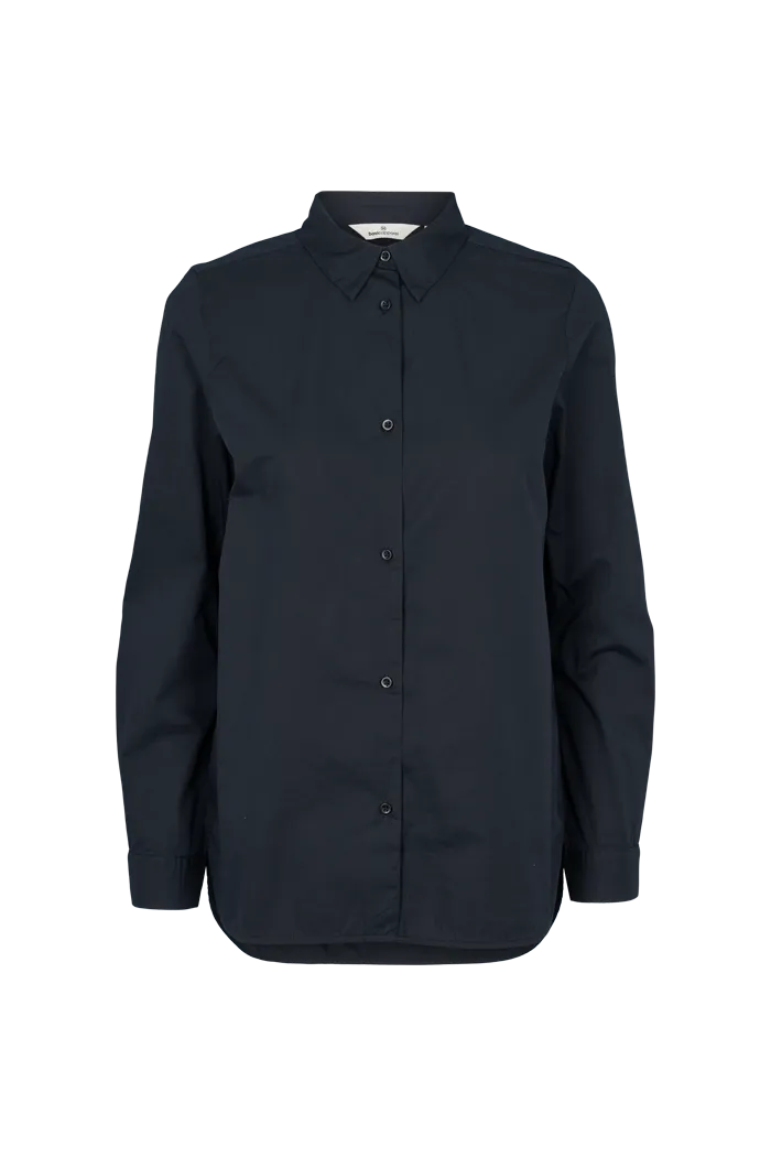 basic-apparel-vilde-classic-shirt-bluse-schwarz-bio-baumwolle image 1