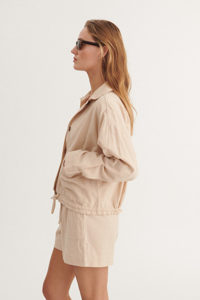 basic-apparel-beate-jacket-jacke-smokey-grey-bio-baumwolle image 2