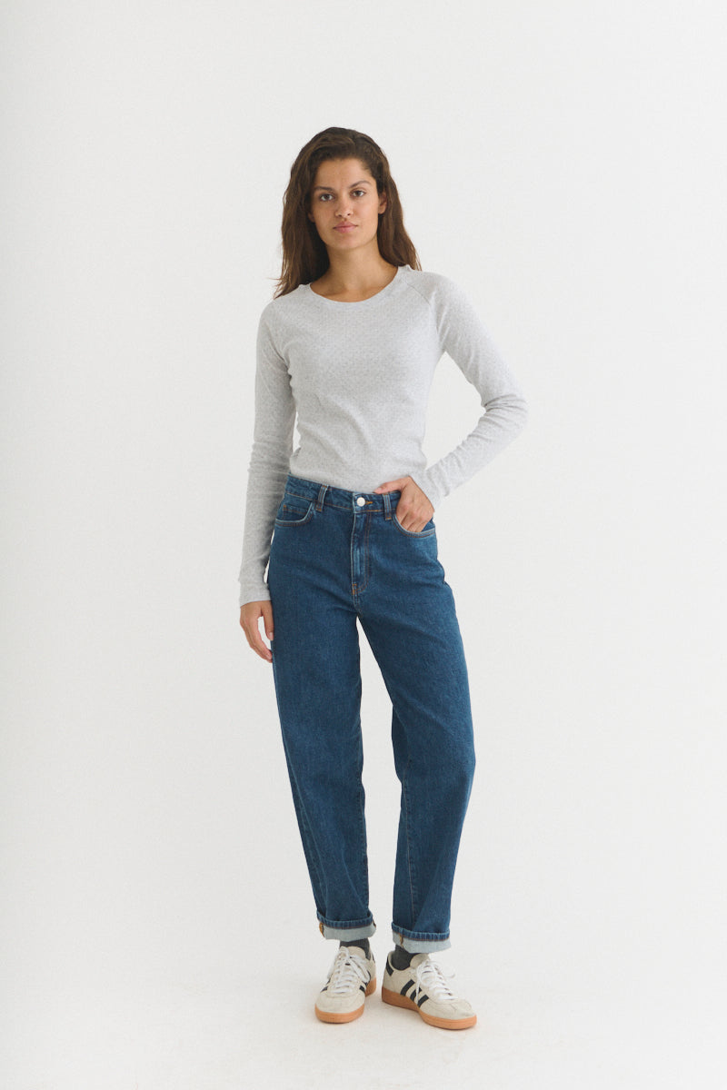basic-apparel-arense-ls-tee-langarmshirt-hellgrau-bio-baumwolle image 3