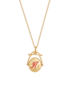 fable-england-k-kalmia-spinner-halskette-gold-initial image 4