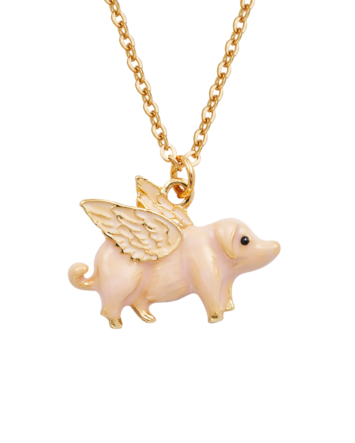 fable-england-flying-pig-gold-schmuckset-kette-ohrstecker image 4