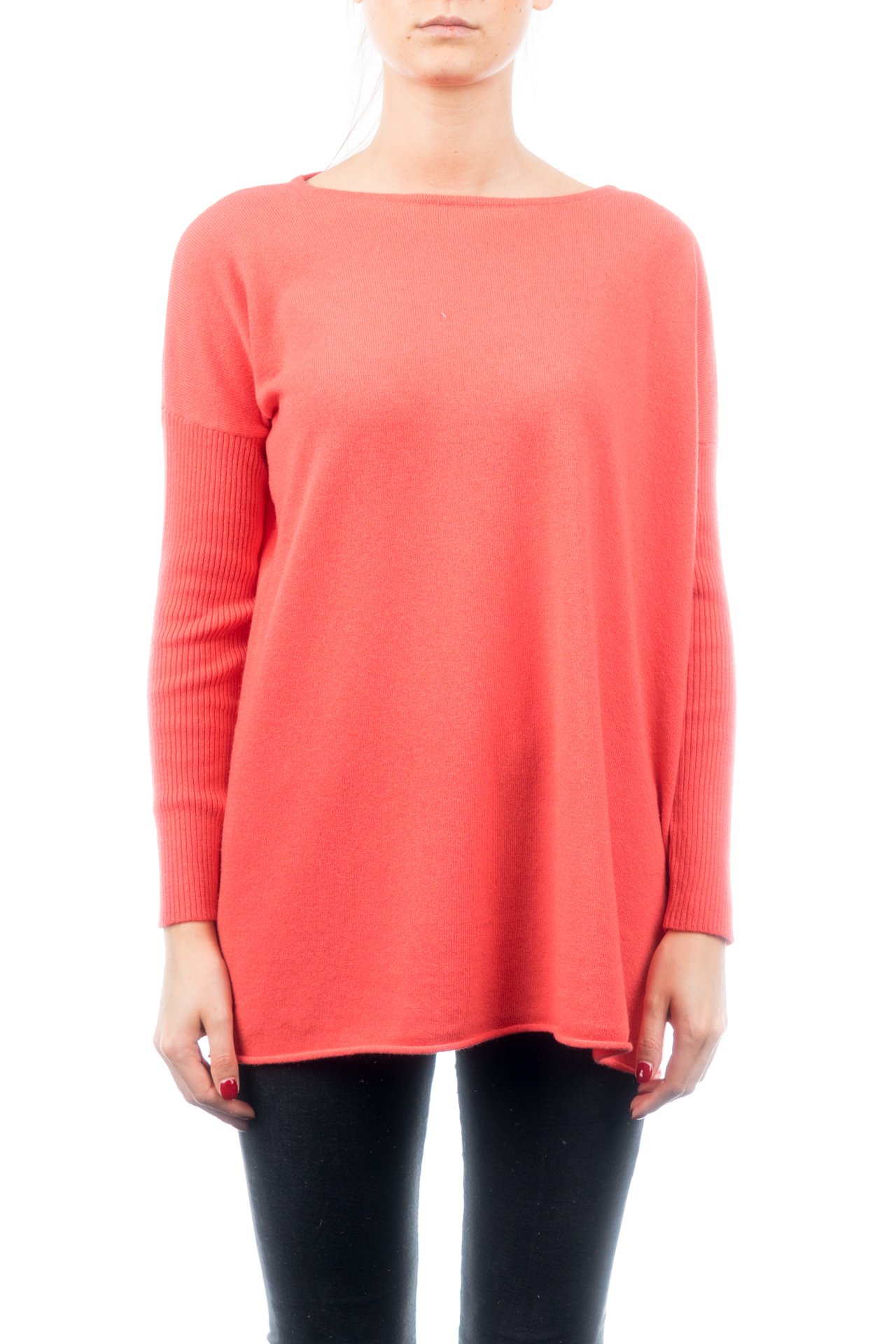 dalle-piane-cashmere-sweater-maxi-pullover-blau-woll-kaschmir image 8