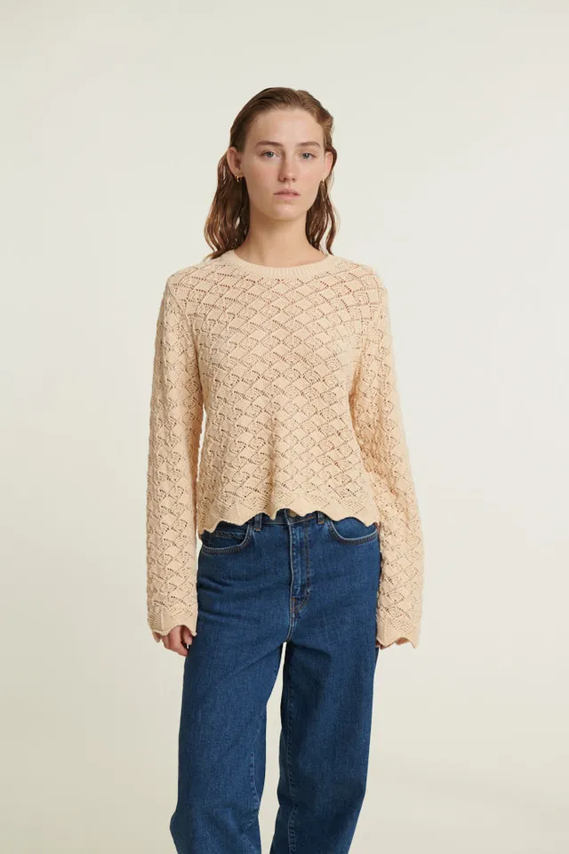 basic-apparel-dania-ls-sweater-pullover-birch-bio-baumwolle image 1