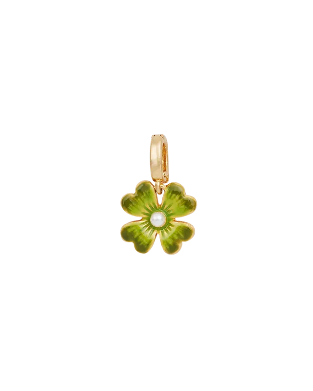 fable-england-lucky-clover-pearl-charm-gold-kleeblatt-gr-n image 1