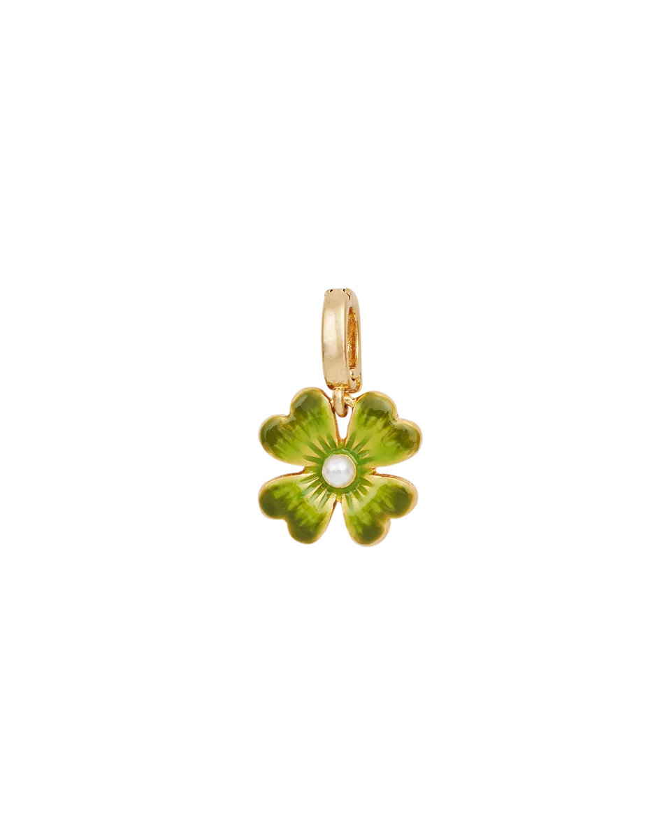 fable-england-lucky-clover-pearl-charm-gold-kleeblatt-gr-n image 1