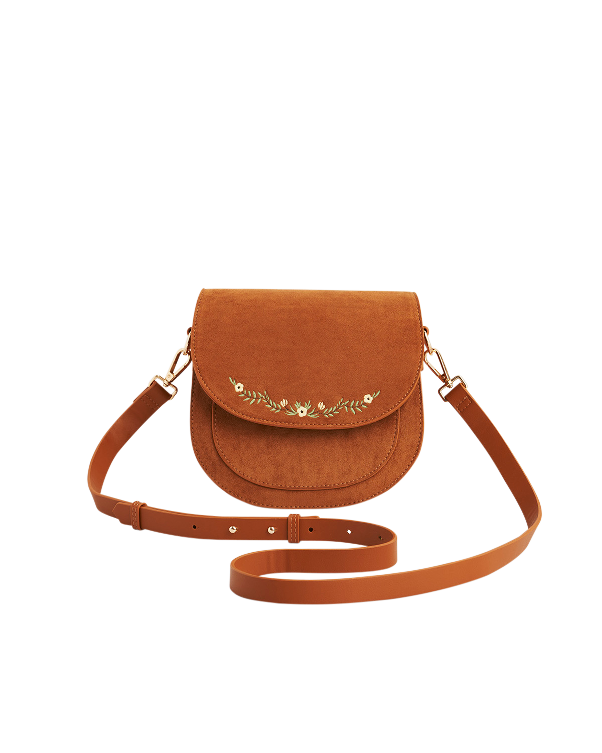fable-england-saddle-bag-umh-ngetasche-braun-bestickt image 1