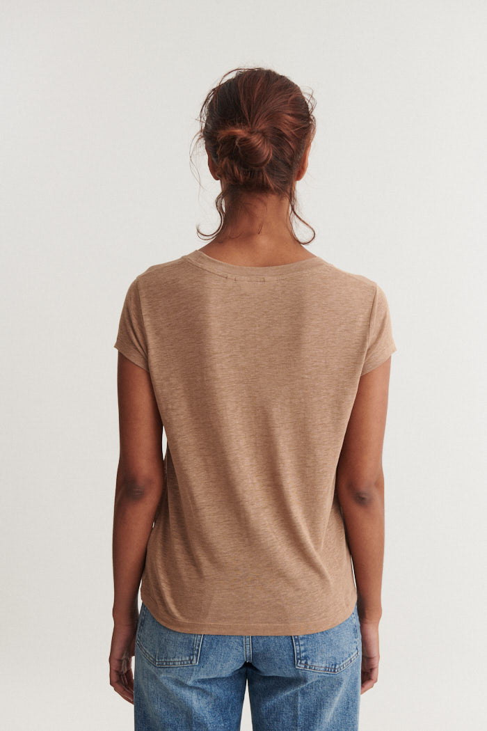 basic-apparel-ashly-ss-tee-t-shirt-portobella-leinenmix image 3