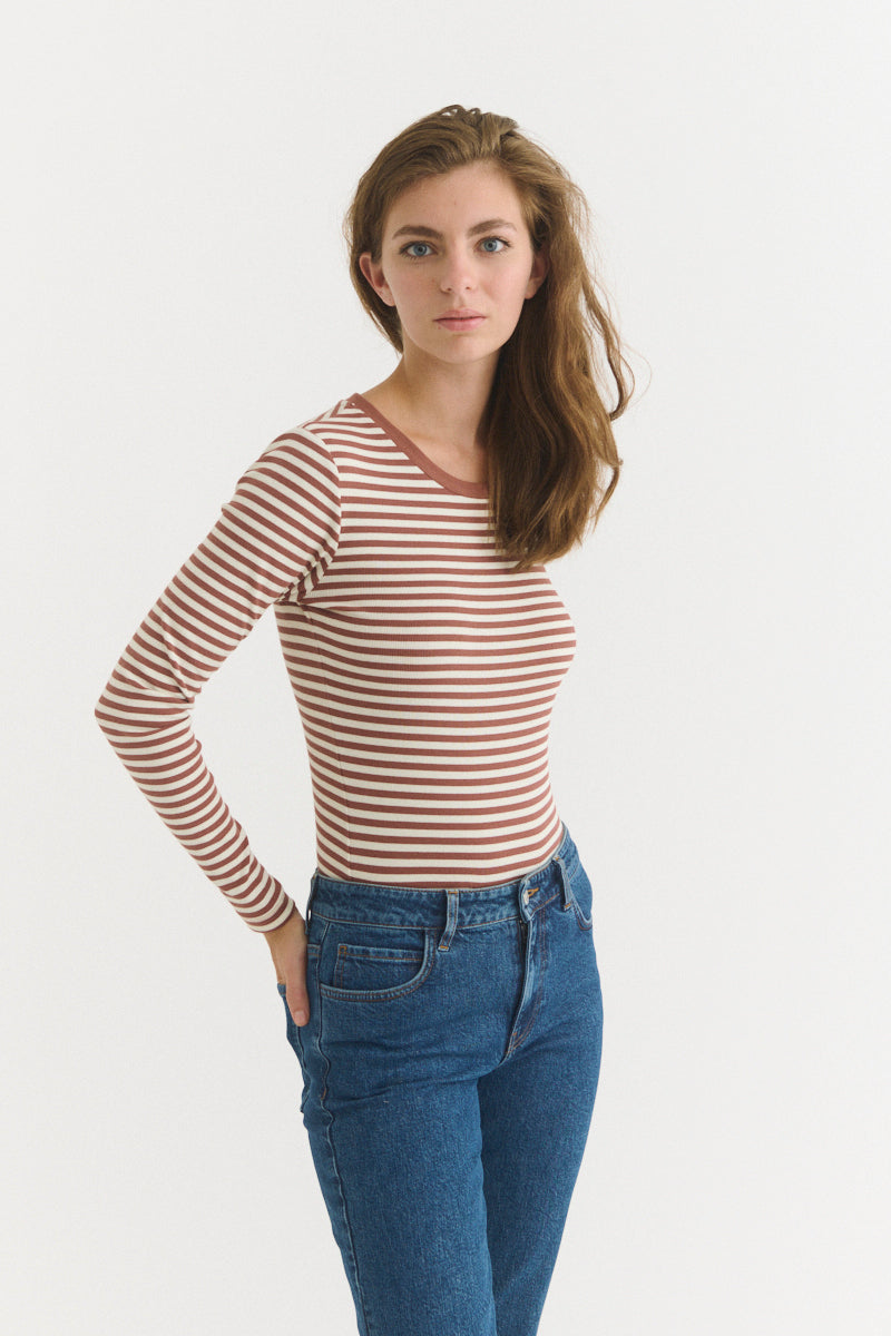basic-apparel-ludmilla-ls-tee-langarmshirt-mink-bio image 2