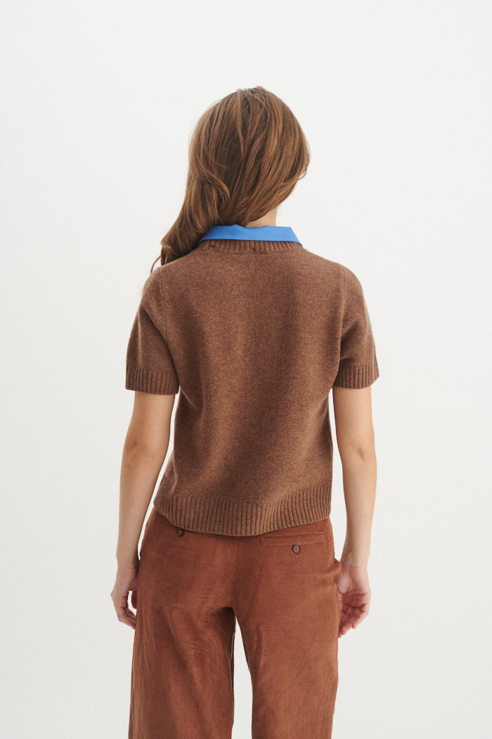 basic-apparel-liz-ss-collar-pullover-fondue-fudge-merino image 3