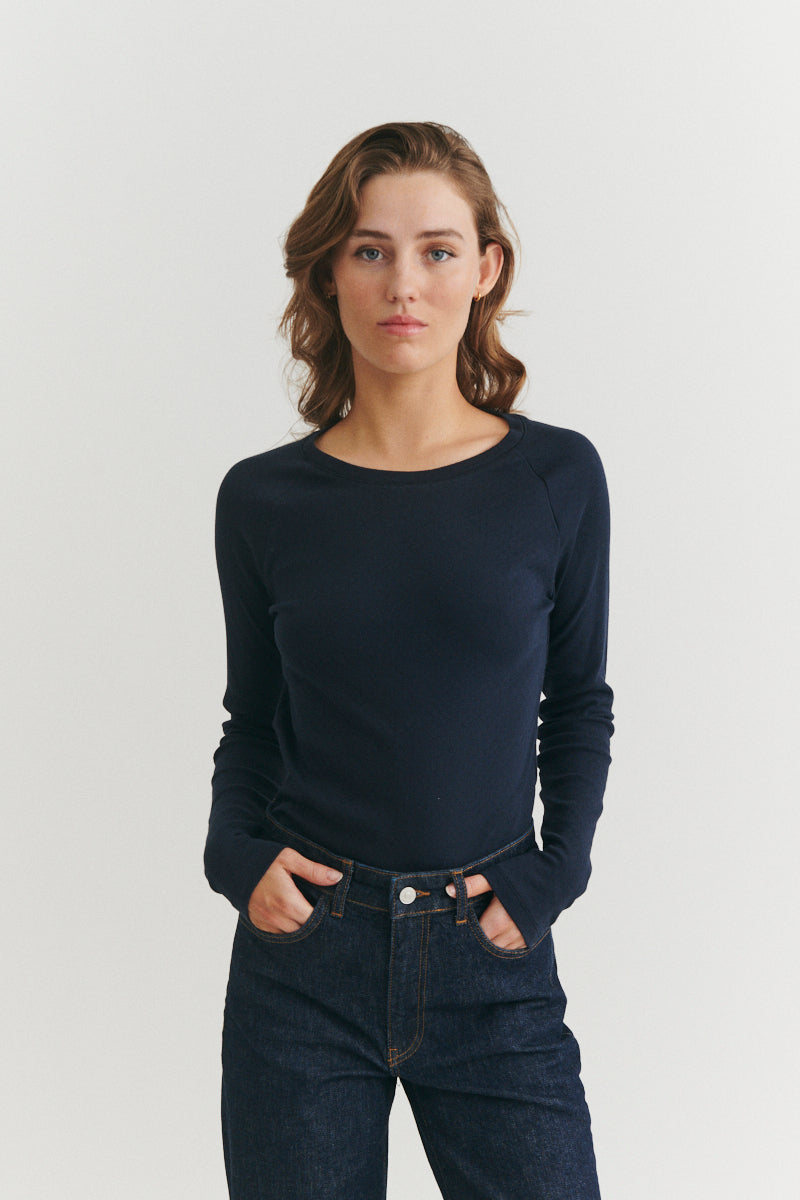 basic-apparel-arense-ls-tee-sky-captain-langarmshirt-bio-baumwolle image 1
