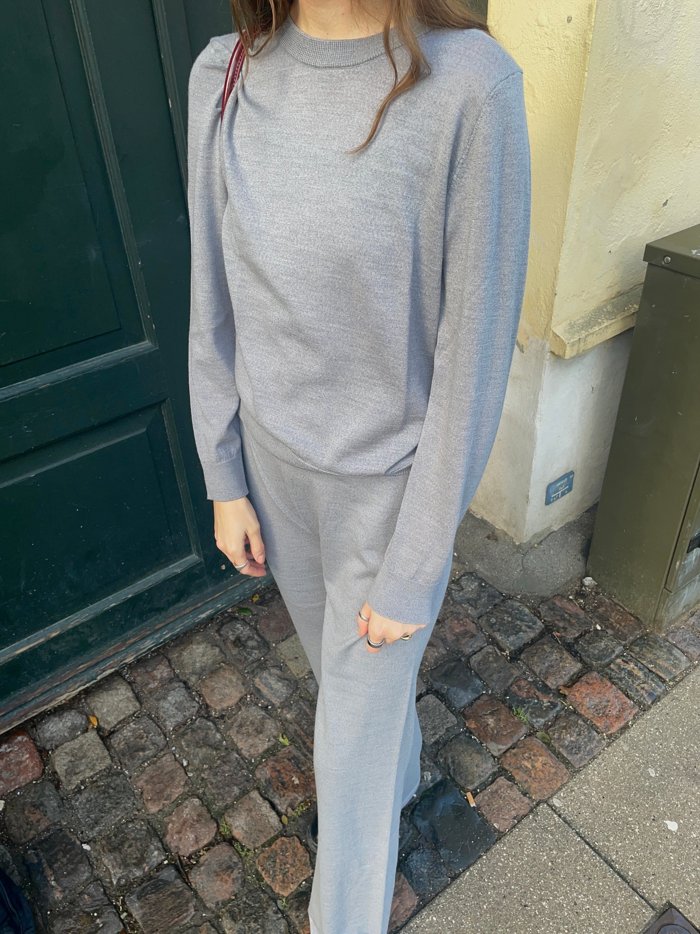 basic-apparel-vera-pullover-light-grey-mel-merinowolle image 2