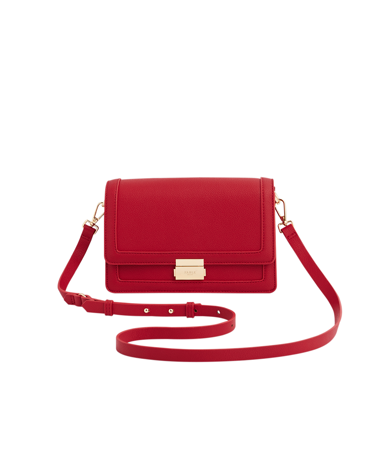 fable-england-kate-foldover-handtasche-rot-kunstleder-abend image 1