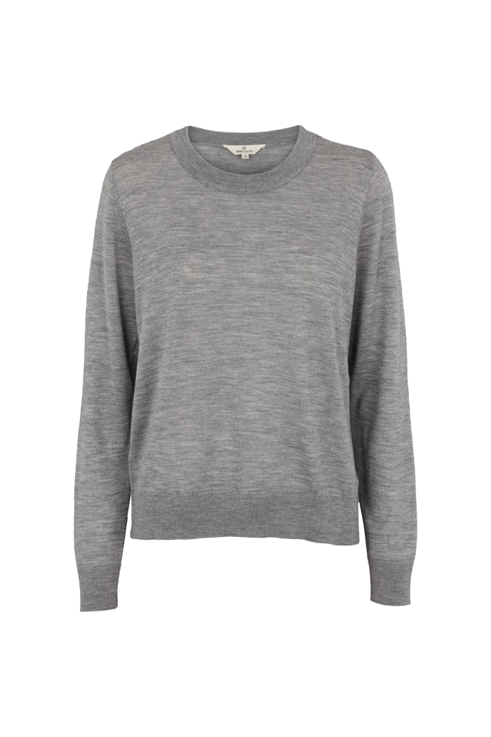 basic-apparel-vera-pullover-light-grey-mel-merinowolle image 1