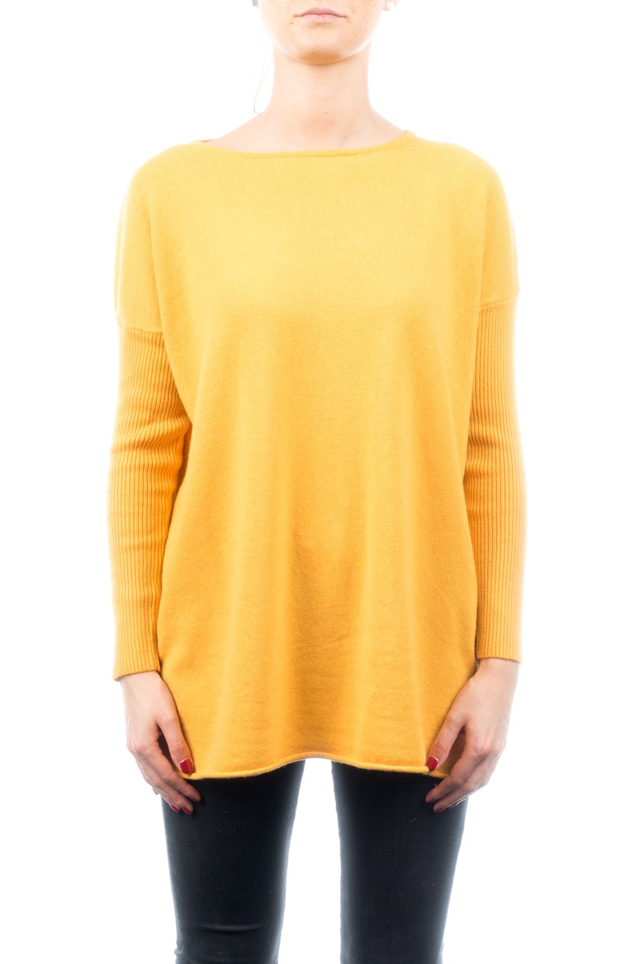 dalle-piane-cashmere-sweater-maxi-pullover-blau-woll-kaschmir image 5