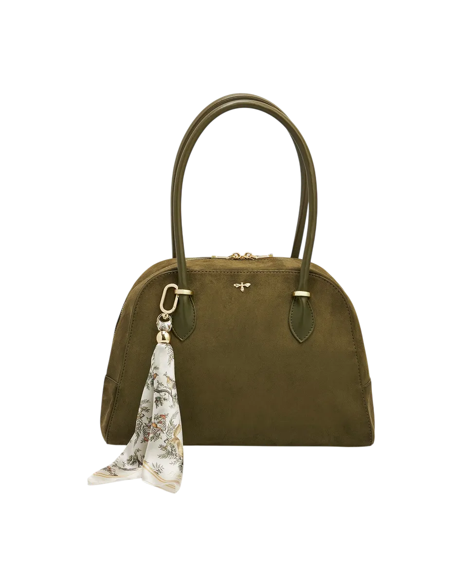 fable-england-amelia-faux-suede-schultertasche-khaki image 1