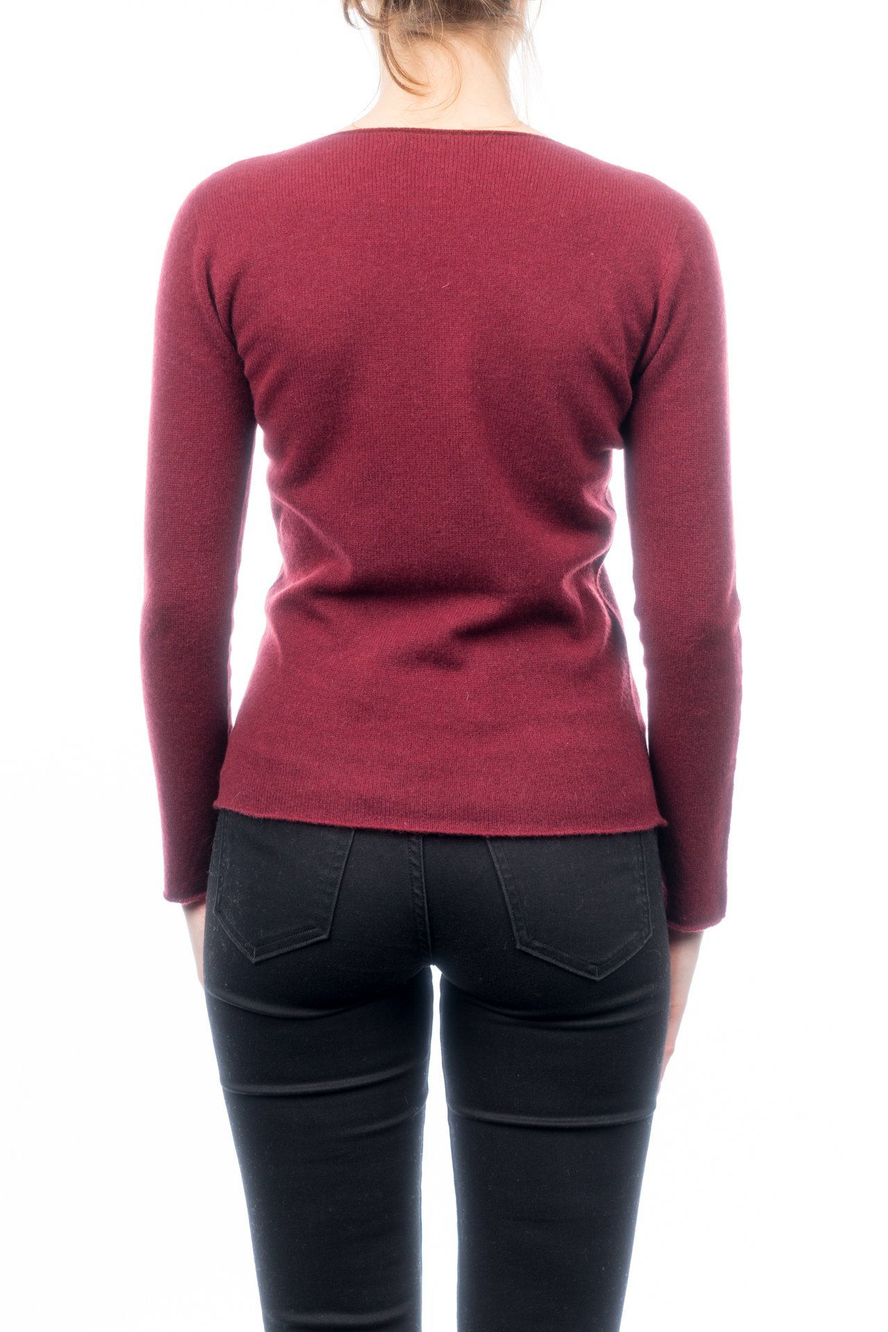 dalle-piane-cashmere-sweater-pullover-damen-bordeaux-100-kaschmir image 3