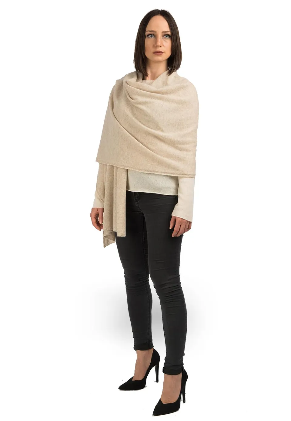 dalle-piane-cashmere-stole-stola-100-kaschmir-beige image 1