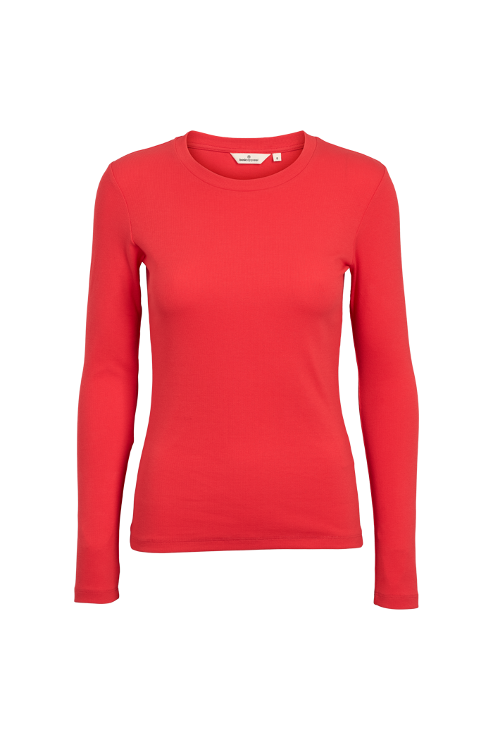 basic-apparel-ludmilla-ls-tee-langarmshirt-tomato-bio-baumwolle image 1