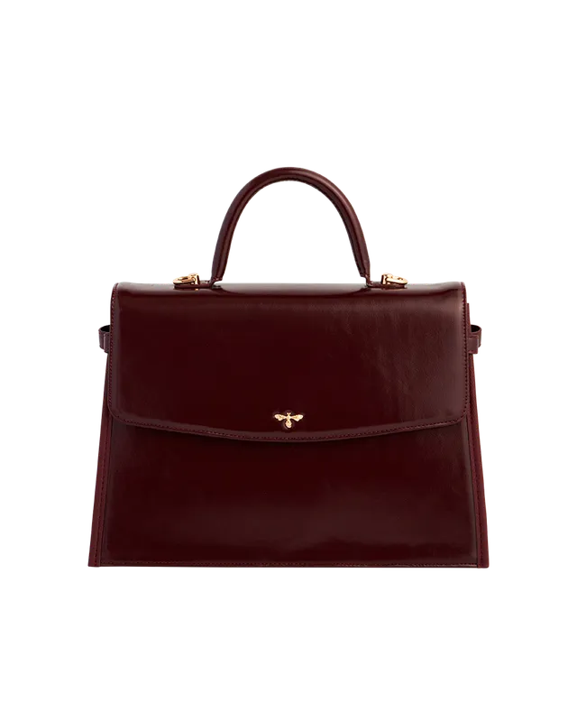 fable-england-cherry-red-tote-mittel-strukturiert-rot image 1