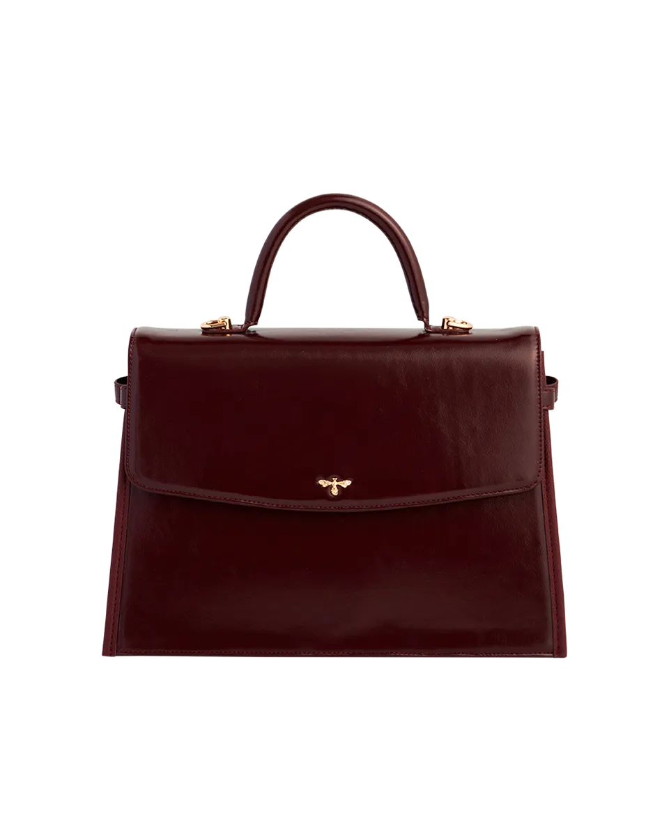 fable-england-cherry-red-tote-mittel-strukturiert-rot image 1
