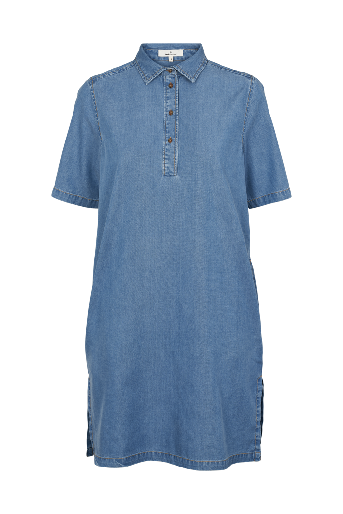 basic-apparel-bine-polo-dress-kleid-light-blue-tencel-mix image 4
