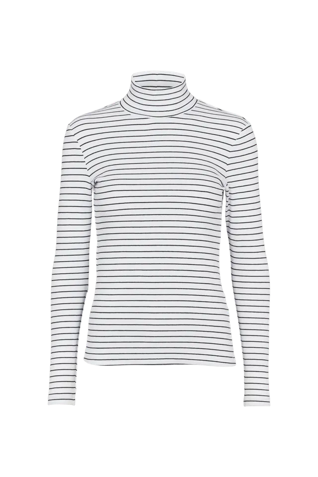 basic-apparel-ludmilla-high-neck-top-wei-bio-baumwolle-langarm image 1
