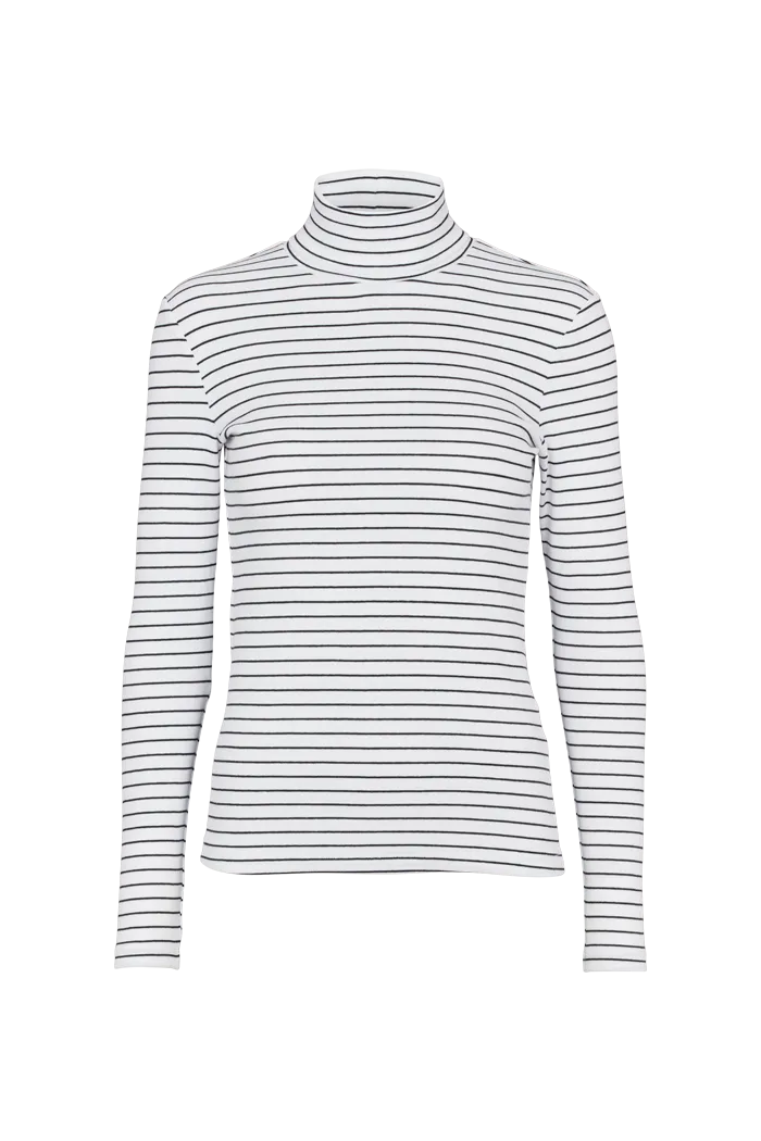 basic-apparel-ludmilla-high-neck-top-wei-bio-baumwolle-langarm image 1