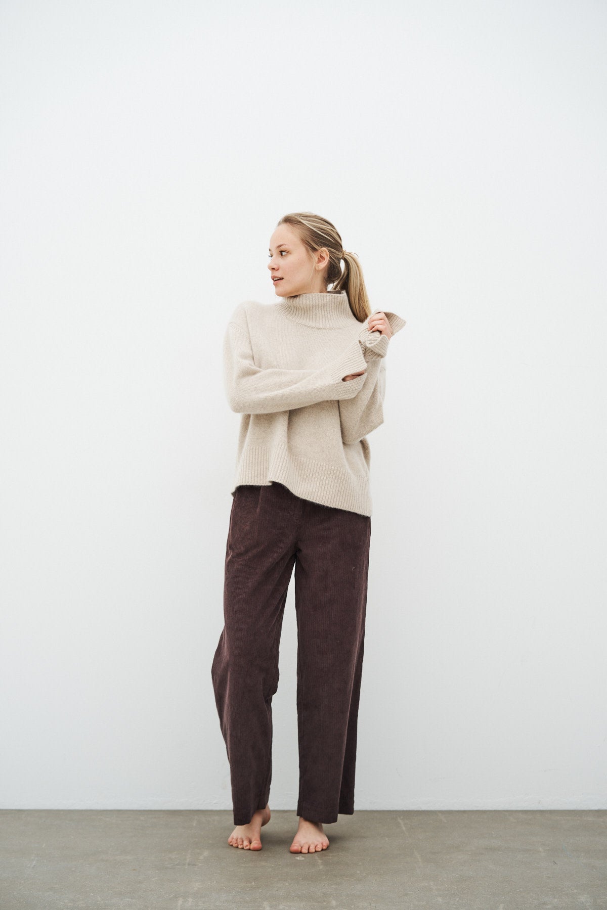 care-by-me-maria-rollkragenpullover-kaschmir-braun image 6