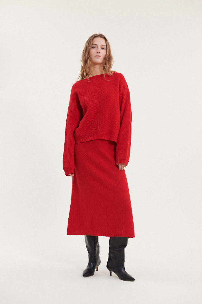 basic-apparel-lise-scoop-neck-pullover-high-risk-red-wolle image 4