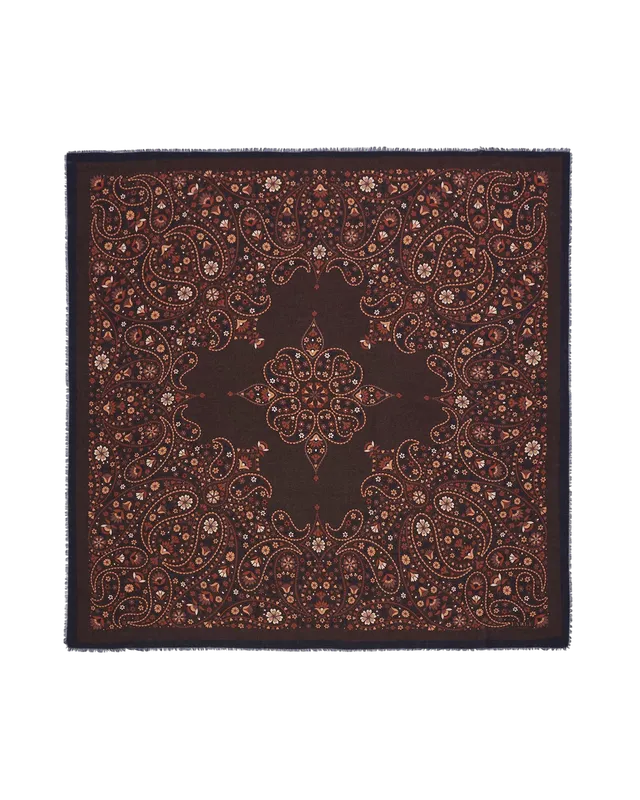 fable-england-eve-paisley-pashmina-schal-schoko-quadrat image 1
