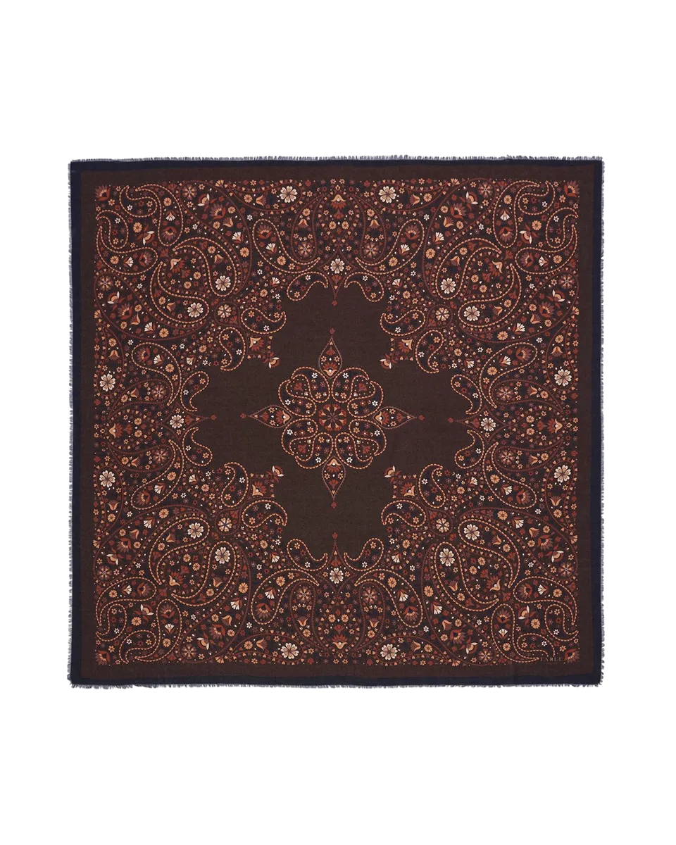 fable-england-eve-paisley-pashmina-schal-schoko-quadrat image 1