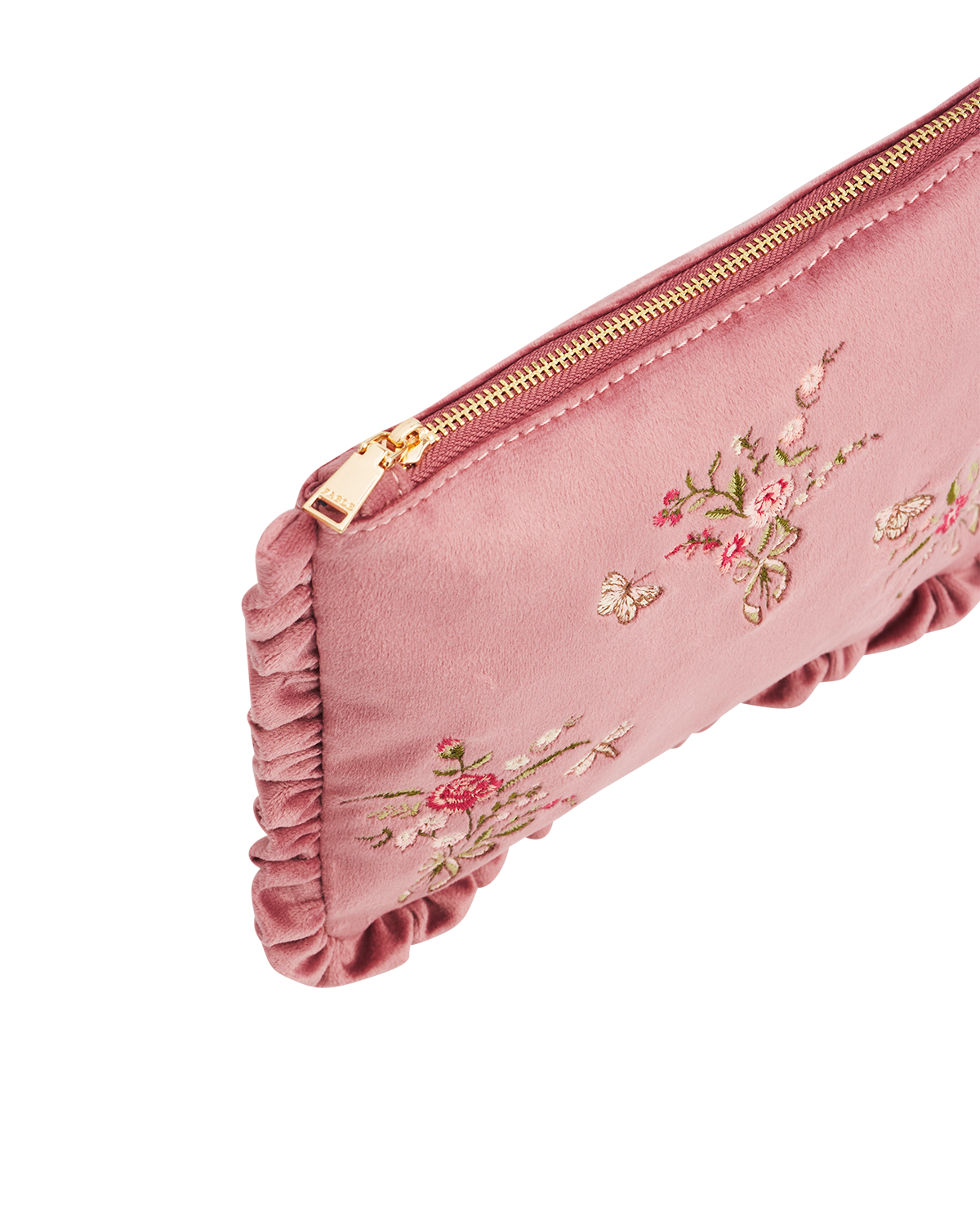 fable-england-floral-posy-pouch-rosa-samt-kosmetiktasche image 5
