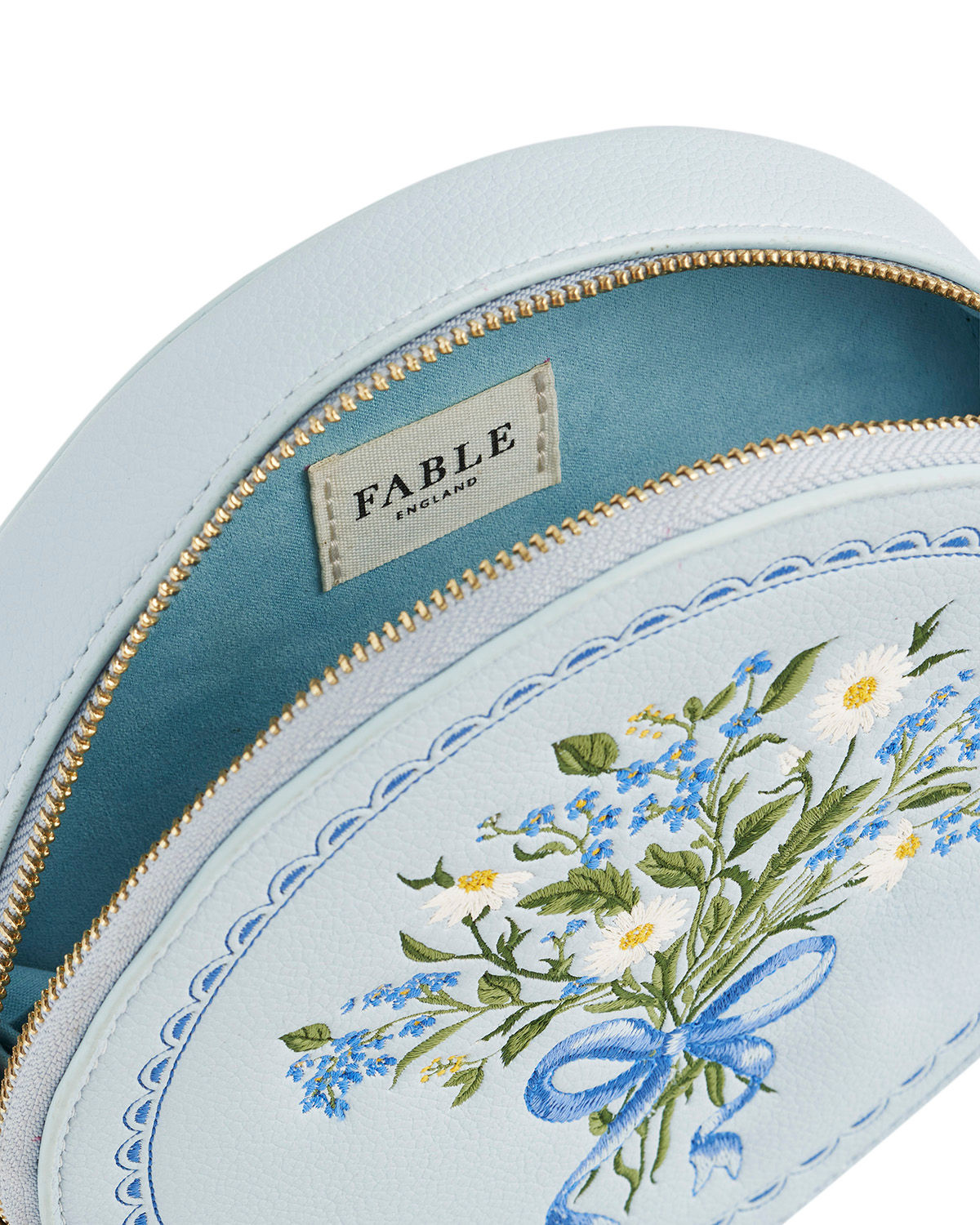fable-england-isabel-floral-bow-tasche-blau-rund-bestickt image 5