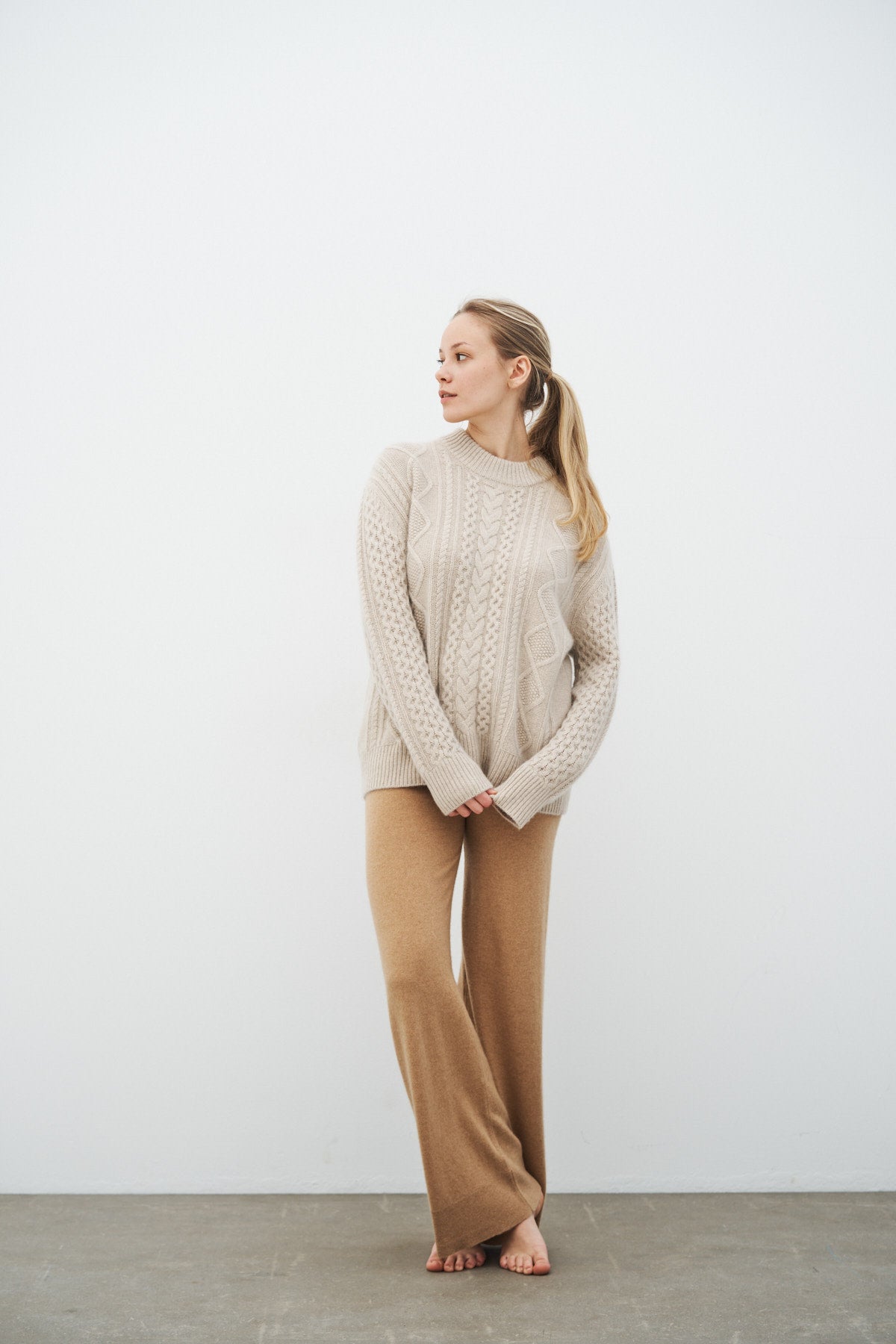 care-by-me-knit-malou-sweater-kaschmir-pullover-wheat image 4