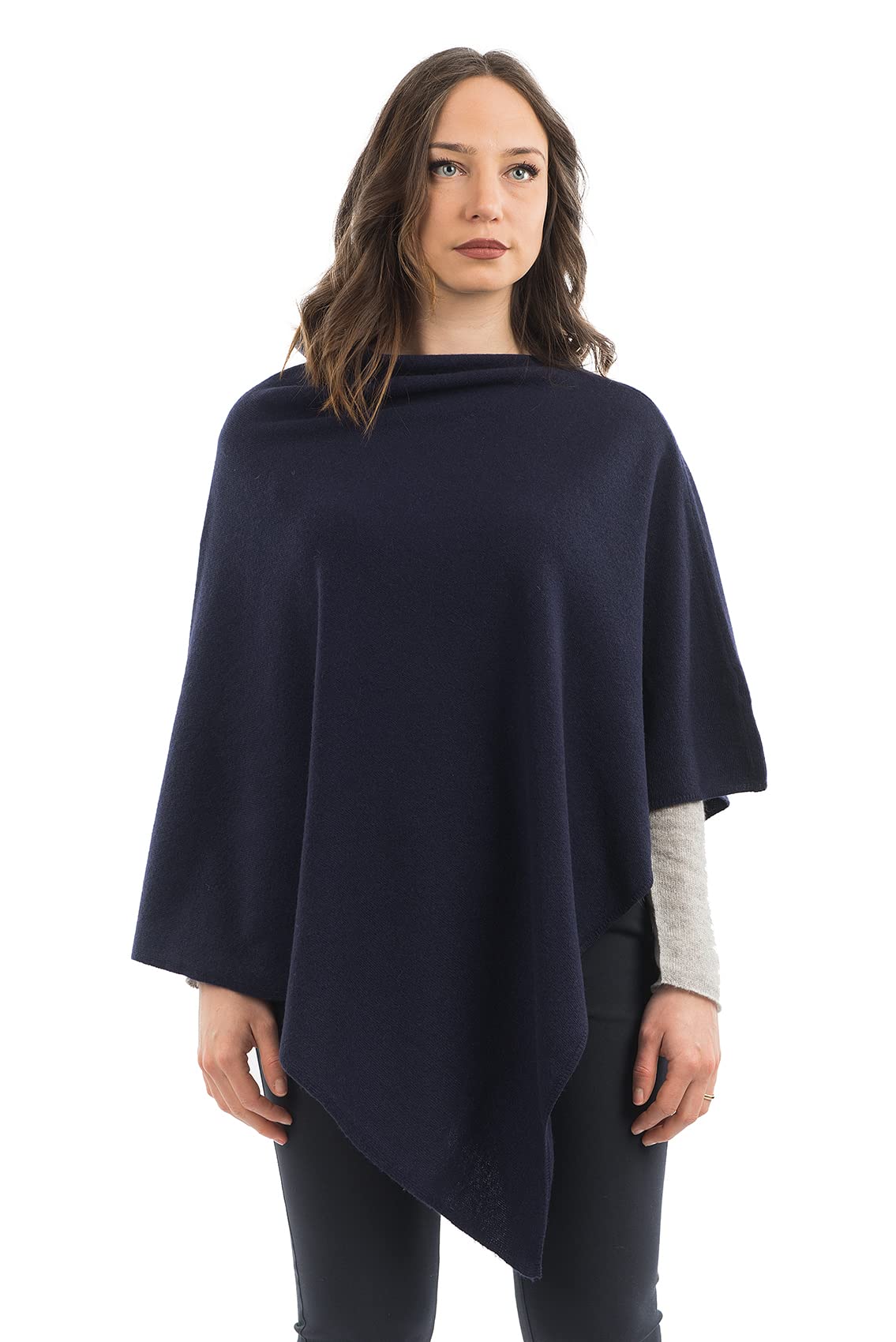 dalle-piane-poncho-kaschmir-mix-poncho-grau image 4
